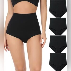 wirarpa Women's Underwear Cotton Super High Waisted Briefs Stretch Panties